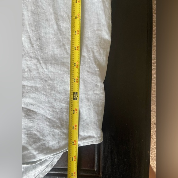 The Territory Ahead Gray Casual Button Down Shirt, light blue 100% Linen - Picture 7 of 7